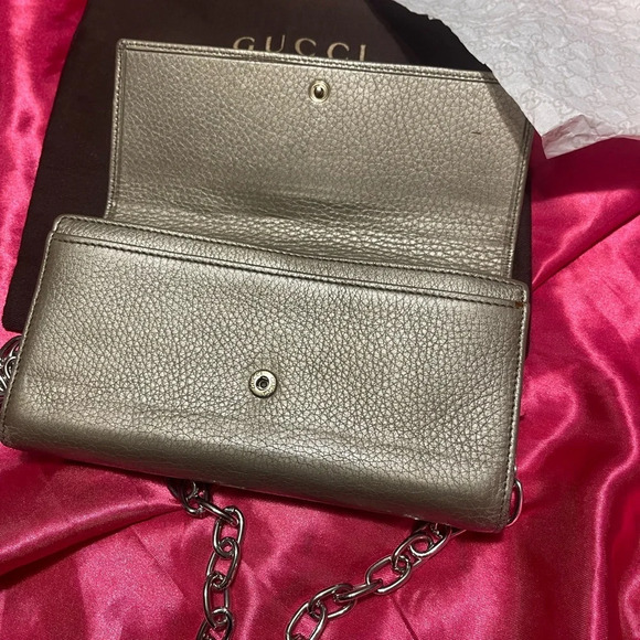 GUCCI GG Soho Leather Biford Long Crossbody - Picture 11 of 16